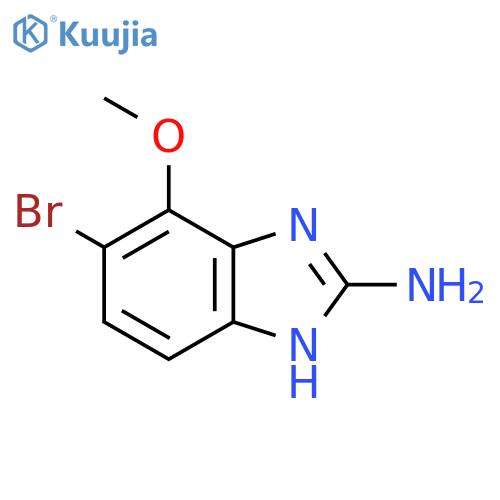 6-bromo-7-methoxy-1H-benzimidazol-2-amine structure