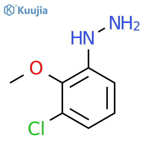 (3-Chloro-2-methoxyphenyl)hydrazine structure