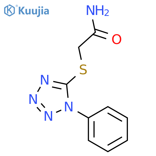 2-[(1-phenyl-1H-1,2,3,4-tetrazol-5-yl)sulfanyl]acetamide structure