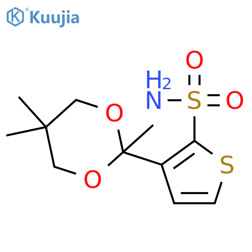 3-(2,5,5-Trimethyl-1,3-dioxan-2-yl)thiophene-2-sulfonamide structure