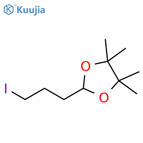 1,3-Dioxolane, 2-(3-iodopropyl)-4,4,5,5-tetramethyl- structure