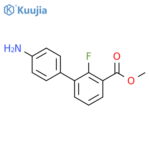 [1,1-Biphenyl]-3-carboxylic acid, 4-amino-2-fluoro-, methyl ester structure