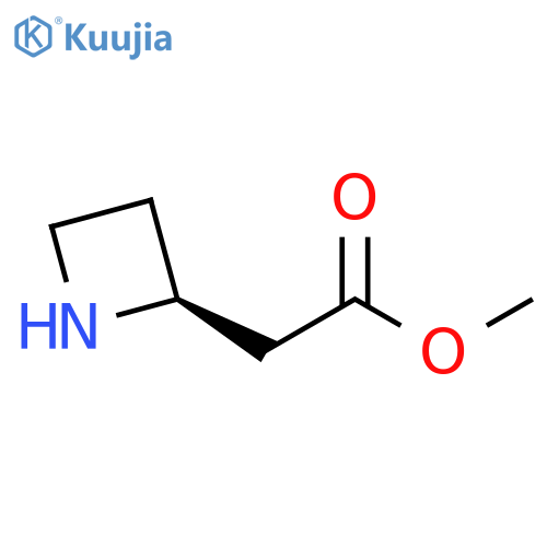 (S)-Azetidin-2-yl-acetic acid methyl ester structure