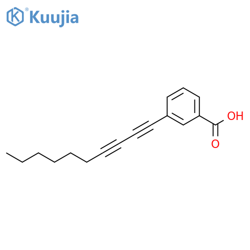 Benzoic acid, 3-(1,3-decadiynyl)- structure