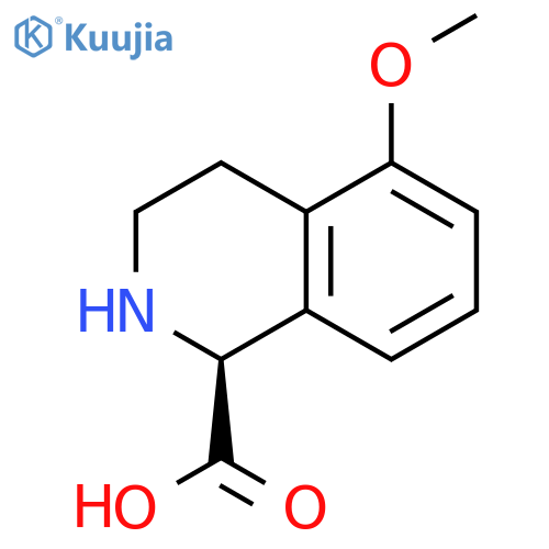(1S)-5-methoxy-1,2,3,4-tetrahydroisoquinoline-1-carboxylic acid structure