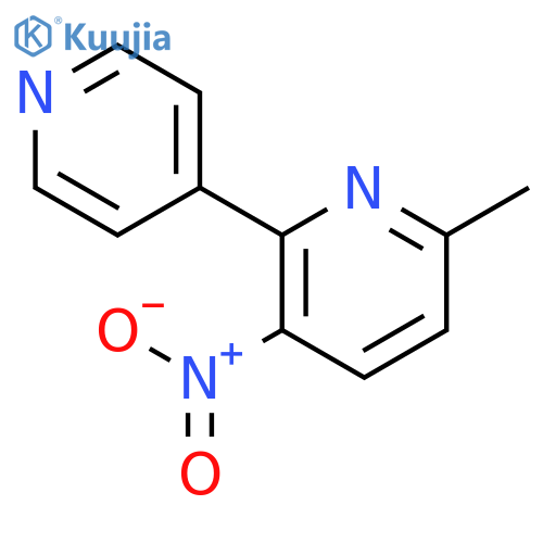 2,4'-Bipyridine, 6-methyl-3-nitro- structure