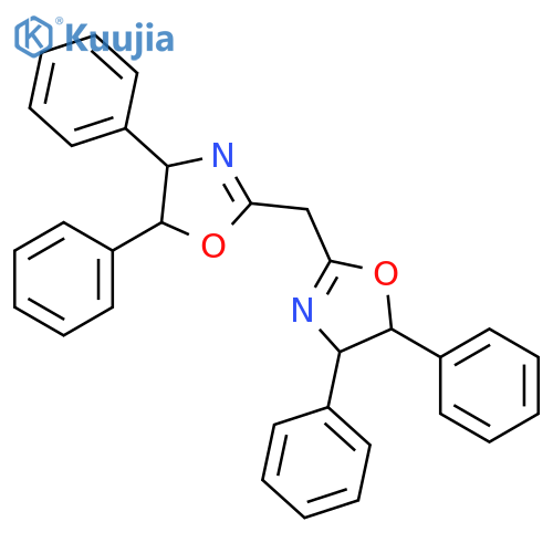 (4S,5R,4'S,5'R)-2,2'-Methylenebis(4,5-diphenyl-4,5-dihydro-1,3-oxazole) structure
