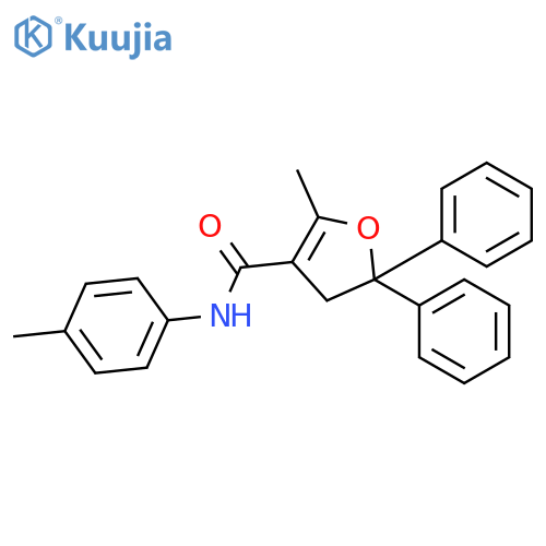 3-Furancarboxamide,4,5-dihydro-2-methyl-N-(4-methylphenyl)-5,5-diphenyl- structure