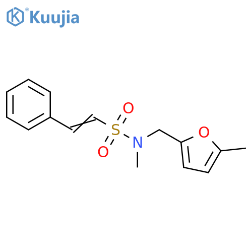 Ethenesulfonamide, N-methyl-N-[(5-methyl-2-furanyl)methyl]-2-phenyl- structure