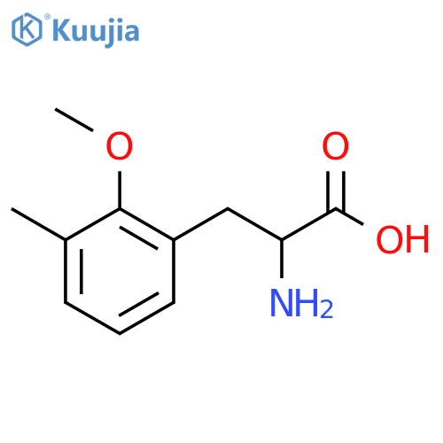 2-amino-3-(2-methoxy-3-methylphenyl)propanoic acid structure