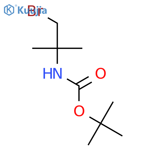 N-Boc-1-bromo-2-methyl-2-propanamine structure