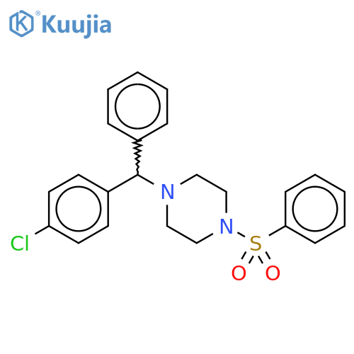 1-(4-Chlorophenyl)phenylmethyl-4-(phenylsulfonyl)piperazine structure