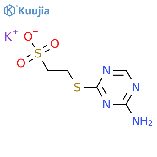2-(4-Amino-1,3,5-triazin-2-yl)sulfanylethanesulfonic Acid Potassium Salt structure