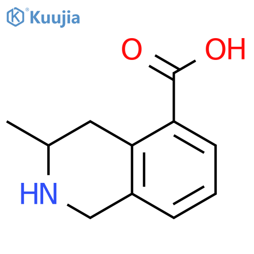 3-methyl-1,2,3,4-tetrahydroisoquinoline-5-carboxylic acid structure