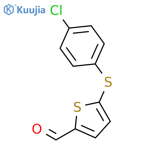 5-(4-Chlorophenyl)sulfanyl-2-thiophenecarbaldehyde structure