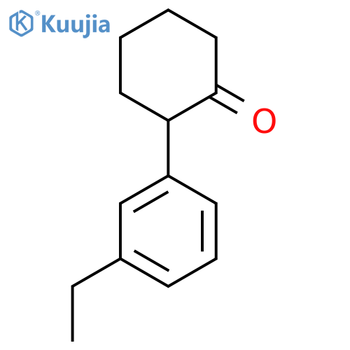 2-(3-Ethylphenyl)cyclohexan-1-one structure
