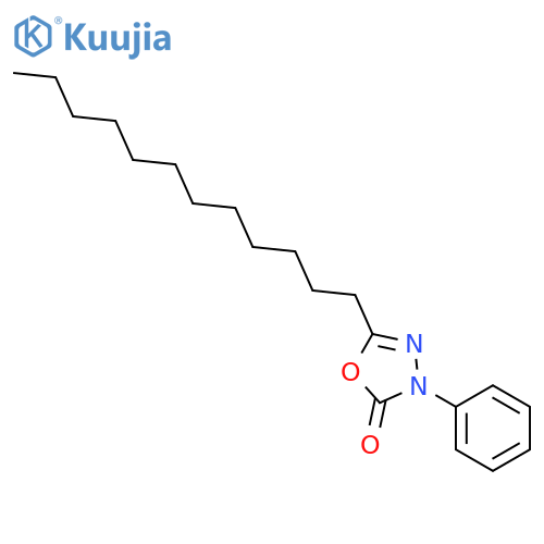 1,3,4-Oxadiazol-2(3H)-one, 5-dodecyl-3-phenyl- structure