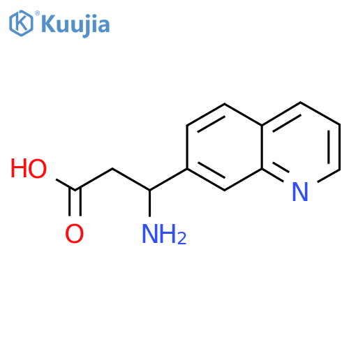 3-amino-3-(quinolin-7-yl)propanoic acid structure