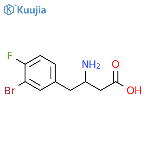 3-Amino-4-(3-bromo-4-fluorophenyl)butyricAcid structure