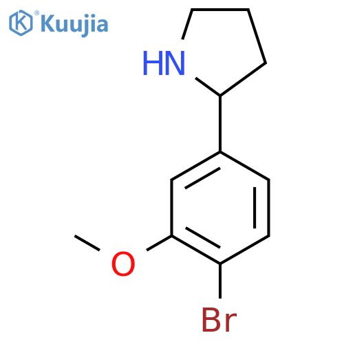 2-(4-bromo-3-methoxyphenyl)pyrrolidine structure