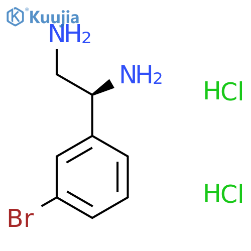 (S)-1-(3-Bromophenyl)ethane-1,2-diamine dihydrochloride structure