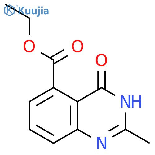 ethyl 2-methyl-4-oxo-3,4-dihydroquinazoline-5-carboxylate structure
