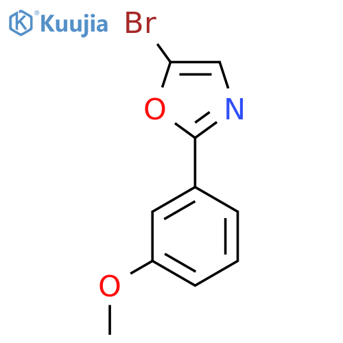 5-bromo-2-(3-methoxyphenyl)oxazole structure