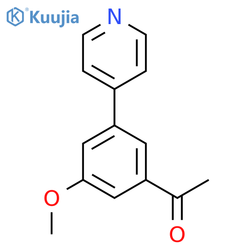 3-Methoxy-5-(4-pyridyl)acetophenone structure