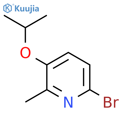 6-Bromo-3-isopropoxy-2-methylpyridine structure