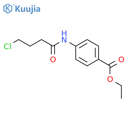 Benzoic acid, 4-[(4-chloro-1-oxobutyl)amino]-, ethyl ester structure