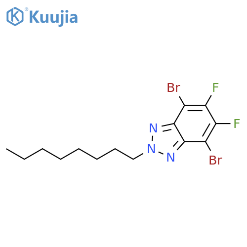 2H-Benzotriazole, 4,7-dibromo-5,6-difluoro-2-octyl- structure