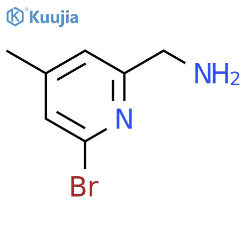 (6-Bromo-4-methylpyridin-2-yl)methanamine structure