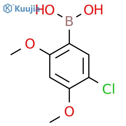 (5-chloro-2,4-dimethoxyphenyl)boronic acid structure