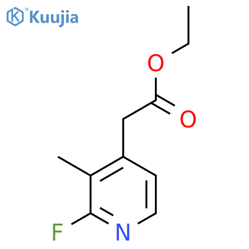 Ethyl (2-fluoro-3-methylpyridin-4-YL)acetate structure