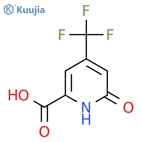 6-Hydroxy-4-(trifluoromethyl)pyridine-2-carboxylic acid structure
