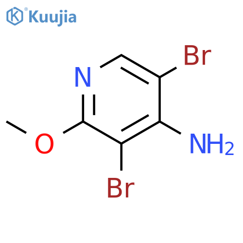 3,5-dibromo-2-methoxy-pyridin-4-amine structure