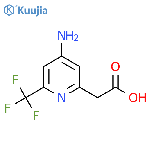 [4-Amino-6-(trifluoromethyl)pyridin-2-YL]acetic acid structure