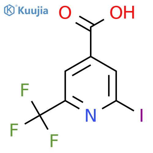 2-Iodo-6-(trifluoromethyl)isonicotinic acid structure