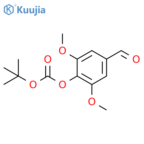 tert-butyl 4-formyl-2,6-dimethoxyphenyl carbonate structure