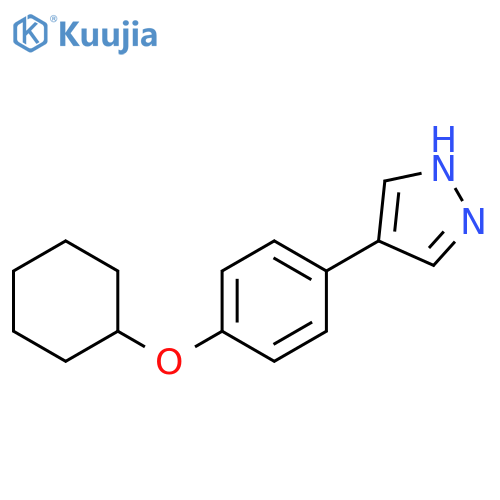 4-(4-Cyclohexyloxy-phenyl)-1H-pyrazole structure