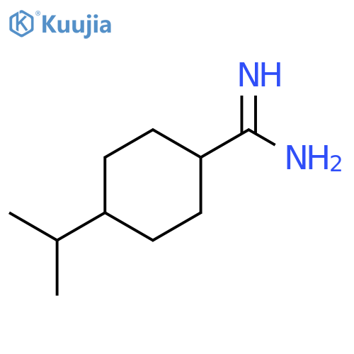 4-(propan-2-yl)cyclohexane-1-carboximidamide structure