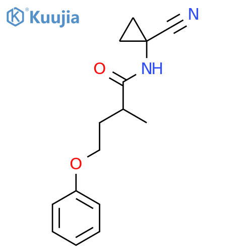 N-(1-cyanocyclopropyl)-2-methyl-4-phenoxybutanamide structure