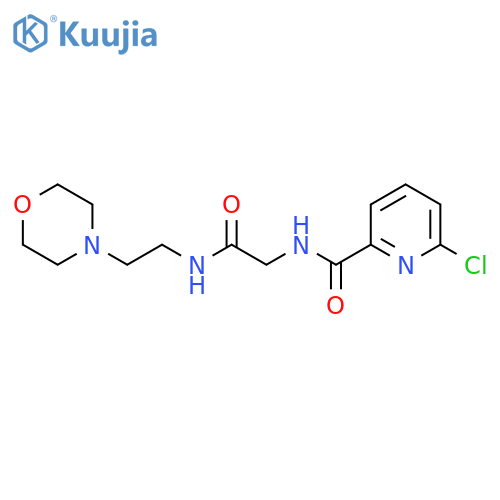 2-[(6-chloropyridin-2-yl)formamido]-N-[2-(morpholin-4-yl)ethyl]acetamide structure