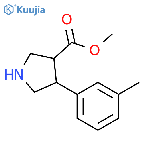 methyl 4-(m-tolyl)pyrrolidine-3-carboxylate structure