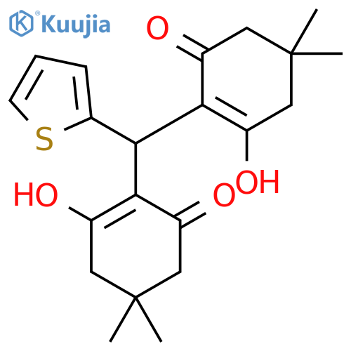 2-Cyclohexen-1-one,2,2'-(2-thienylmethylene)bis[3-hydroxy-5,5-dimethyl- structure
