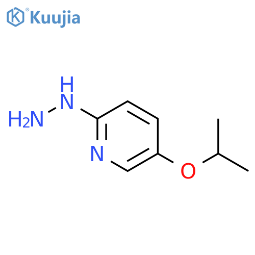 Pyridine, 2-hydrazinyl-5-(1-methylethoxy)- structure