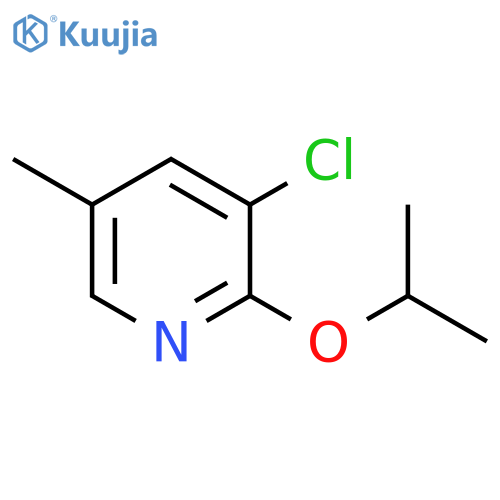 Pyridine, 3-chloro-5-methyl-2-(1-methylethoxy)- structure