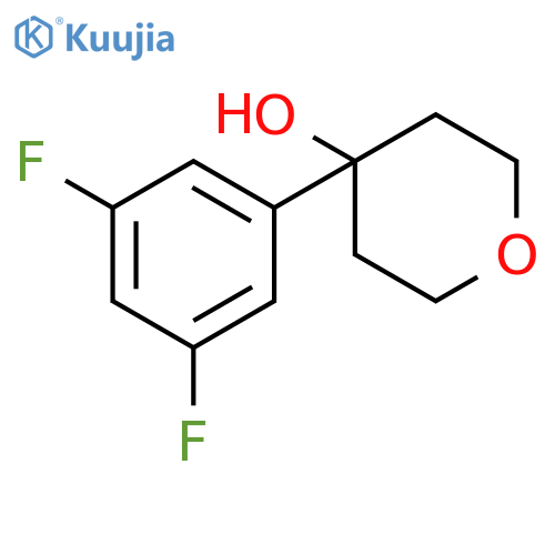 4-(3,5-Difluorophenyl)tetrahydro-2H-pyran-4-ol structure