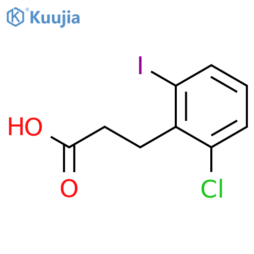 Benzenepropanoic acid, 2-chloro-6-iodo- structure