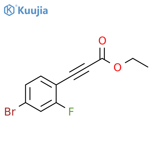2-Propynoic acid, 3-(4-bromo-2-fluorophenyl)-, ethyl ester structure